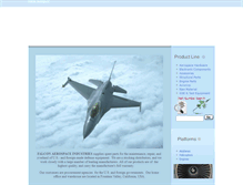 Tablet Screenshot of falcon-aerospace.com